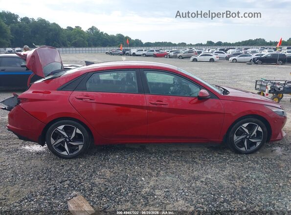 KMHLS4AG7PU597656 2023 HYUNDAI ELANTRA Red უკანა სალონის ხედი