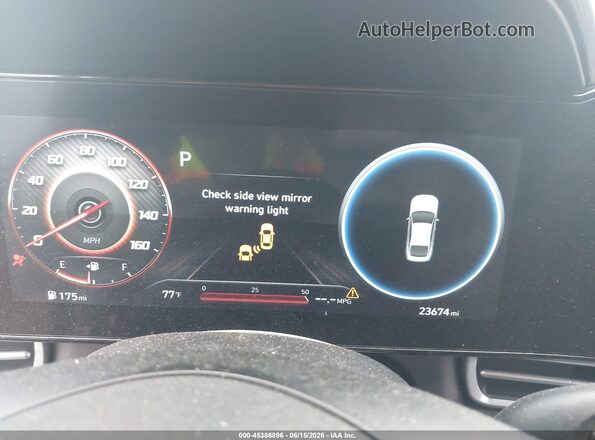 KMHLS4AG7PU616321 2023 HYUNDAI ELANTRA Gray უკანა სავარძლების ხედი
