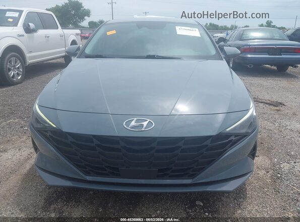 KMHLS4AG8MU116700 2021 HYUNDAI ELANTRA Green ხელსაწყოთა პანელის ხედი