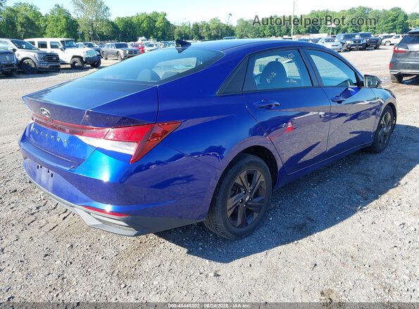 KMHLS4AG8MU189937 2021 HYUNDAI ELANTRA Blue Trasero derecho