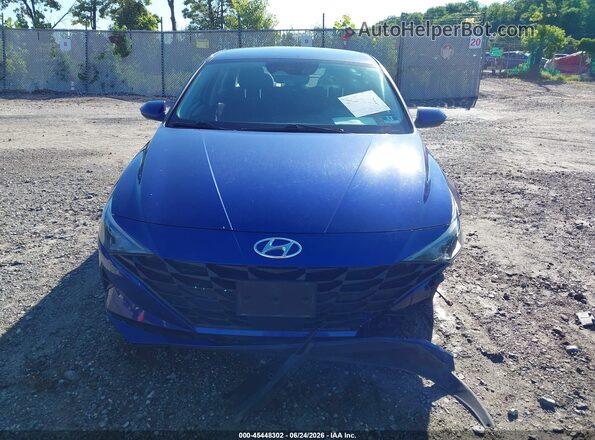 KMHLS4AG8MU189937 2021 HYUNDAI ELANTRA Blue Vista del cuadro de instrumentos