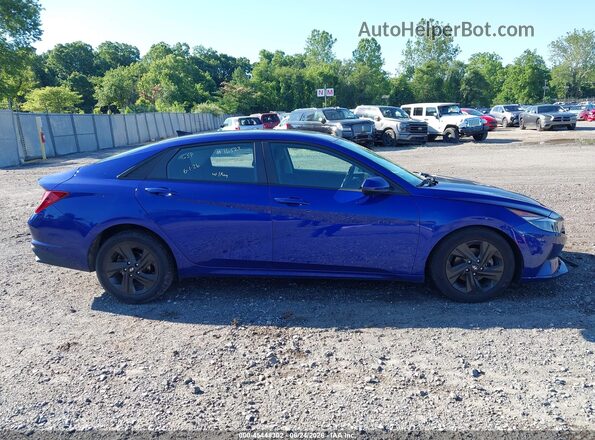 KMHLS4AG8MU189937 2021 HYUNDAI ELANTRA Blue Vista interior trasera