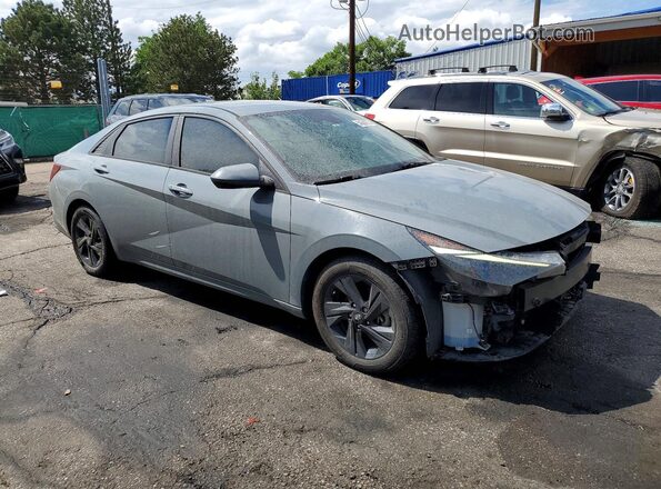 KMHLS4AG8MU194362 2021 HYUNDAI ELANTRA Gray Передня права чверть