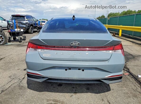 KMHLS4AG8MU194362 2021 HYUNDAI ELANTRA Gray Вид ззаду
