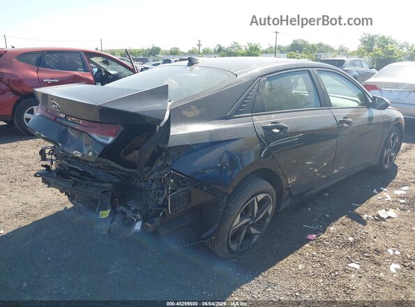 KMHLS4AG8PU403409 2023 HYUNDAI ELANTRA Черный Задняя правая четверть