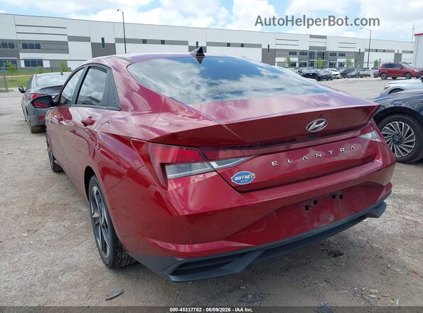 KMHLS4AG8PU563919 2023 HYUNDAI ELANTRA Red უკანა მარცხენა