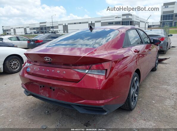 KMHLS4AG8PU563919 2023 HYUNDAI ELANTRA Red უკანა მარჯვენა