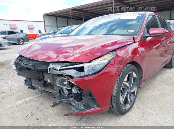 KMHLS4AG8PU563919 2023 HYUNDAI ELANTRA Red წინა ხედი