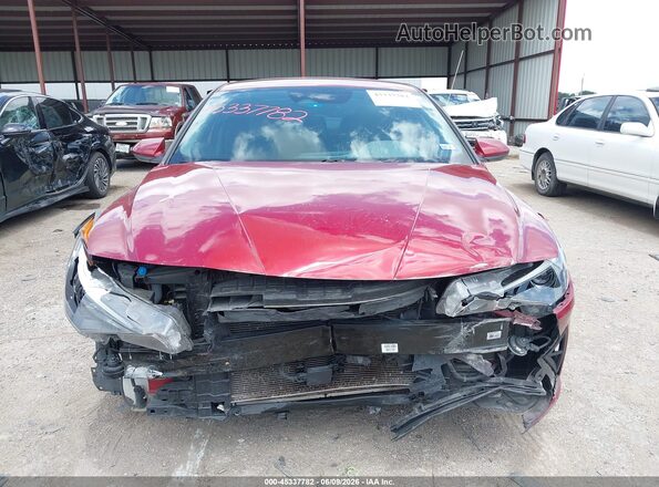 KMHLS4AG8PU563919 2023 HYUNDAI ELANTRA Red უკანა სალონის ხედი