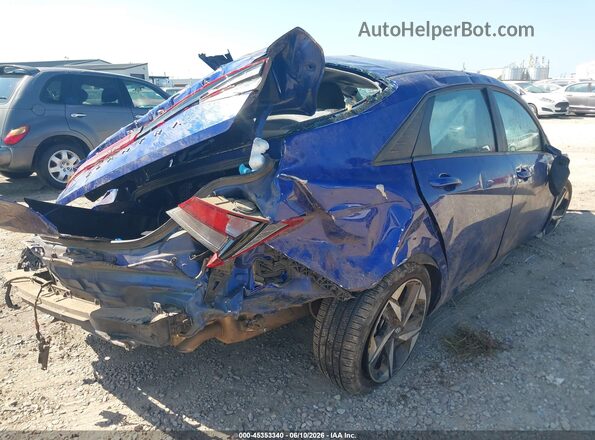 KMHLS4AG8PU568926 2023 HYUNDAI ELANTRA Blue უკანა მარჯვენა