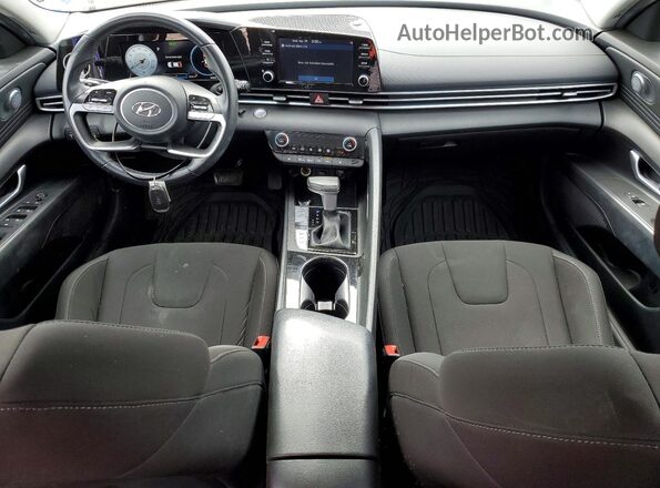 KMHLS4AG9NU336218 2022 HYUNDAI ELANTRA Blue Dashboard view