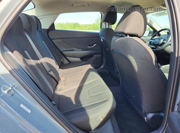 KMHLS4AG9PU404911 2023 HYUNDAI ELANTRA Blue უკანა სავარძლების ხედი