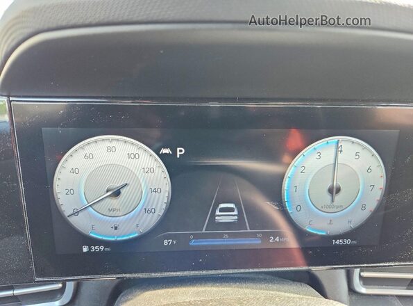 KMHLS4AG9PU404911 2023 HYUNDAI ELANTRA Blue ხელსაწყოთა პანელის ხედი