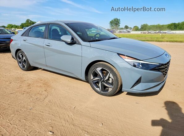 KMHLS4AG9PU404911 2023 HYUNDAI ELANTRA Blue წინა მარჯვენა