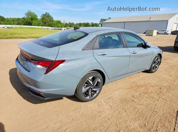 KMHLS4AG9PU404911 2023 HYUNDAI ELANTRA Blue უკანა მარჯვენა