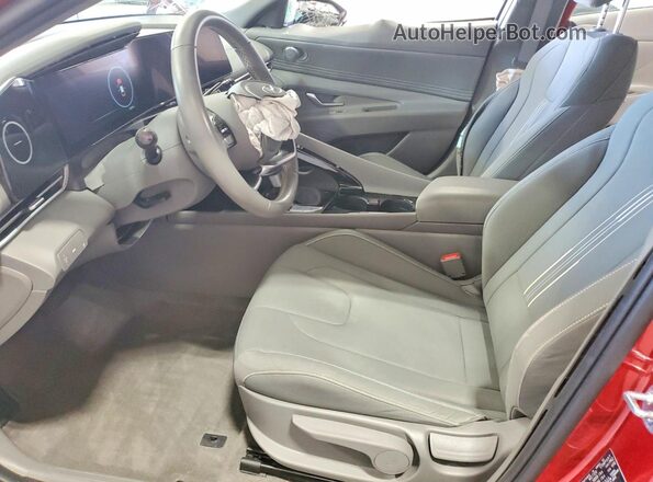 KMHLS4AG9PU459889 2023 HYUNDAI ELANTRA Red Вид салону спереду