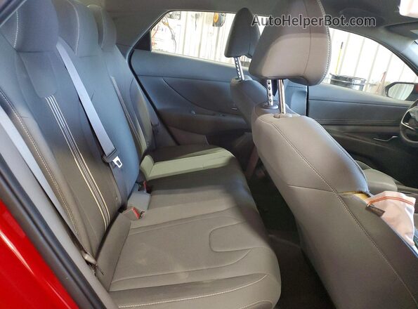 KMHLS4AG9PU459889 2023 HYUNDAI ELANTRA Red Вид задніх сидінь