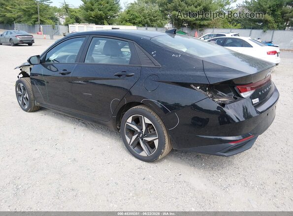 KMHLS4AG9PU551648 2023 HYUNDAI ELANTRA Black Հետևի ձախ