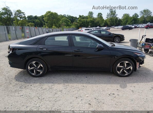 KMHLS4AG9PU551648 2023 HYUNDAI ELANTRA Black Սալոնի 360 աստիճան տեսք