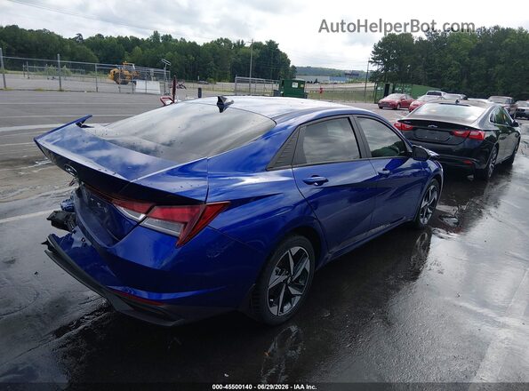 KMHLS4AG9PU557112 2023 HYUNDAI ELANTRA Blue უკანა მარჯვენა
