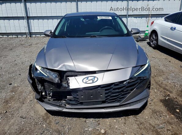 KMHLS4AGXMU211758 2021 HYUNDAI ELANTRA Silver Դիմացի տեսք