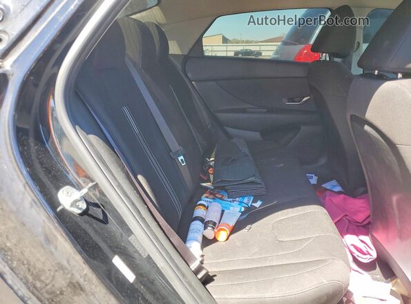 KMHLS4AGXNU245040 2022 HYUNDAI ELANTRA Black Вид задніх сидінь