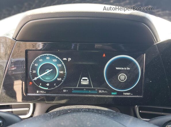 KMHLS4AGXNU245040 2022 HYUNDAI ELANTRA Black Вид щитка приладів
