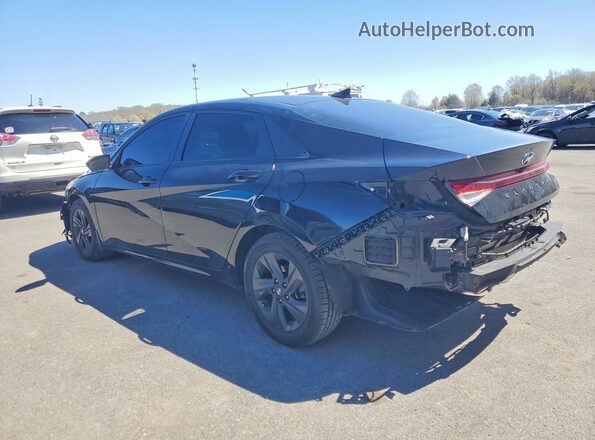 KMHLS4AGXNU245040 2022 HYUNDAI ELANTRA Black Задня ліва чверть