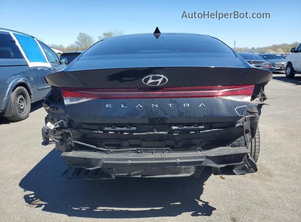 KMHLS4AGXNU245040 2022 HYUNDAI ELANTRA Black Вид ззаду