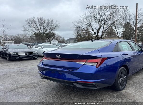 KMHLS4AGXNU314292 2022 HYUNDAI ELANTRA Blue Задня права чверть