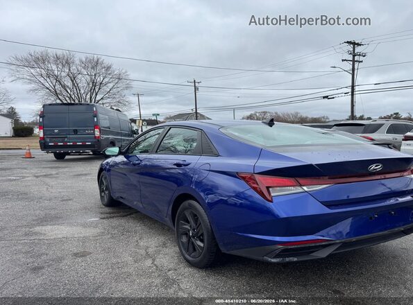 KMHLS4AGXNU314292 2022 HYUNDAI ELANTRA Blue Задня ліва чверть