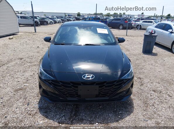 KMHLS4AGXPU409664 2023 HYUNDAI ELANTRA Black Widok zestawu wskaźników