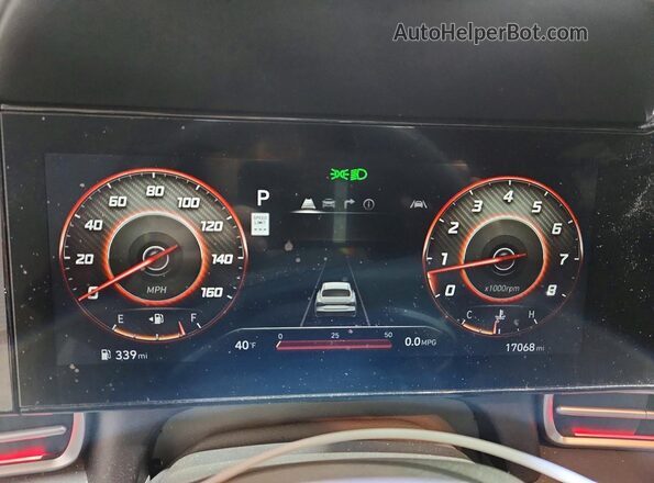 KMHLS4DG0RU716081 2024 HYUNDAI ELANTRA Red Вид щитка приладів
