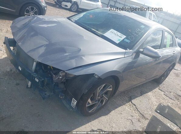 KMHLS4DG0RU820439 2024 HYUNDAI ELANTRA Gray Առջևի ձախ երեք քառորդ տեսարան