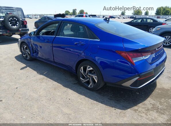 KMHLS4DG0SU000349 2025 HYUNDAI ELANTRA Blue Rear left