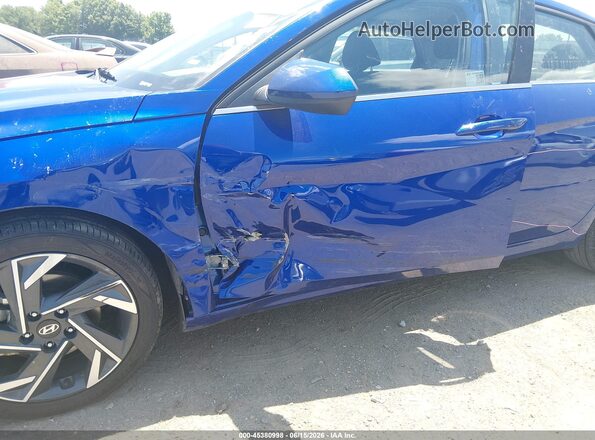 KMHLS4DG0SU000349 2025 HYUNDAI ELANTRA Blue Front view