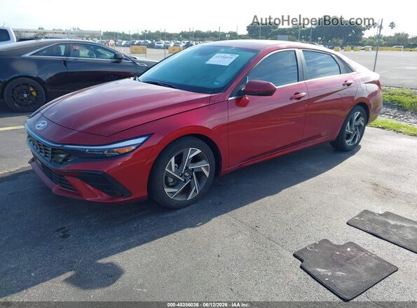 KMHLS4DG0SU857190 2025 HYUNDAI ELANTRA Red Przód lewy