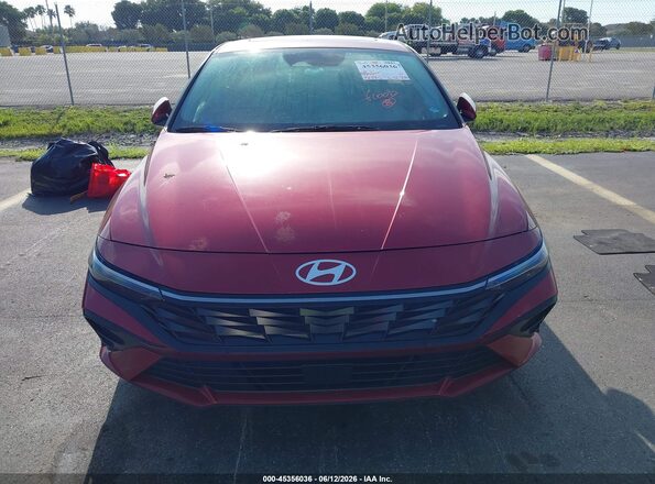 KMHLS4DG0SU857190 2025 HYUNDAI ELANTRA Red Widok z przodu