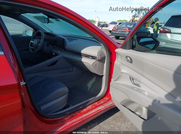 KMHLS4DG0SU857190 2025 HYUNDAI ELANTRA Red Widok wnętrza z przodu