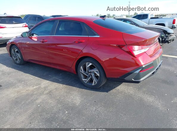KMHLS4DG0SU857190 2025 HYUNDAI ELANTRA Red Tył lewy