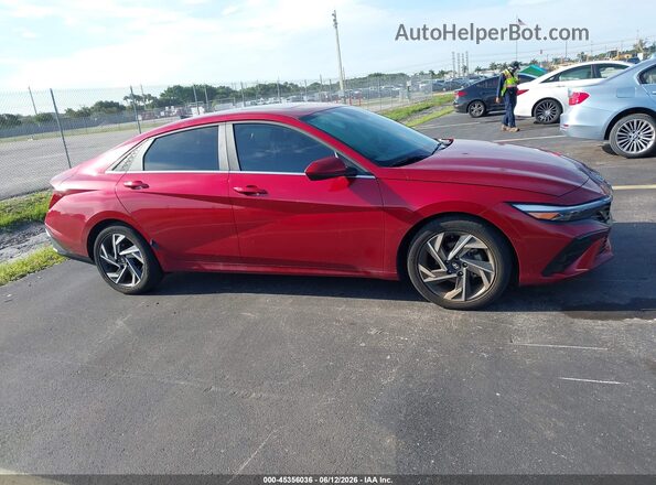 KMHLS4DG0SU857190 2025 HYUNDAI ELANTRA Red Widok wnętrza 360 stopni