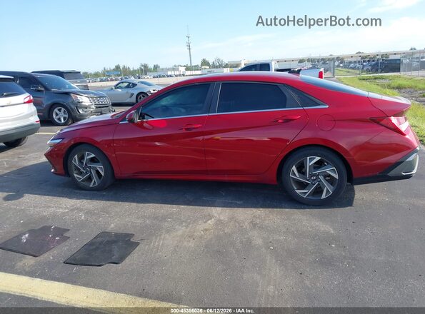 KMHLS4DG0SU857190 2025 HYUNDAI ELANTRA Red 