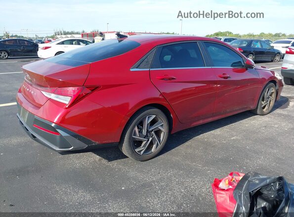 KMHLS4DG0SU857190 2025 HYUNDAI ELANTRA Red Tył prawy