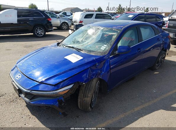 KMHLS4DG0SU892246 2025 HYUNDAI ELANTRA Blue Передня ліва чверть