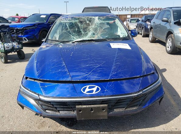 KMHLS4DG0SU892246 2025 HYUNDAI ELANTRA Blue Вид щитка приладів