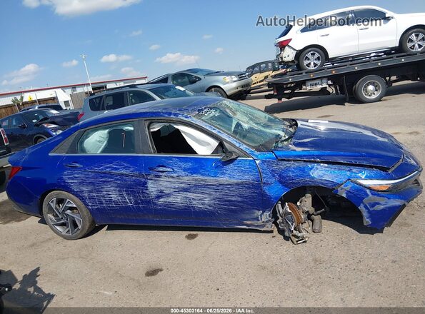 KMHLS4DG0SU892246 2025 HYUNDAI ELANTRA Blue Вид задньої частини салону