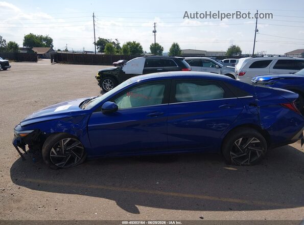 KMHLS4DG0SU892246 2025 HYUNDAI ELANTRA Blue Панорамний вид салону 360°