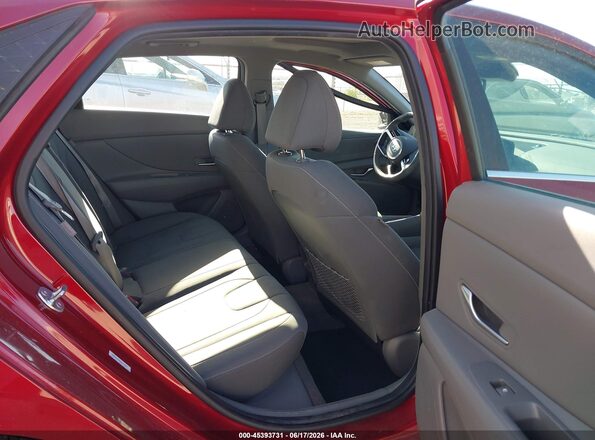 KMHLS4DG0SU930428 2025 HYUNDAI ELANTRA Red VIN კოდის სტიკერის ხედი