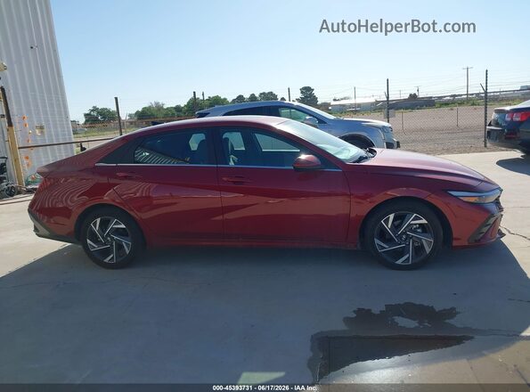 KMHLS4DG0SU930428 2025 HYUNDAI ELANTRA Red ხელსაწყოთა პანელის ხედი