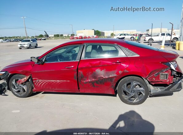 KMHLS4DG0SU930428 2025 HYUNDAI ELANTRA Red უკანა სალონის ხედი